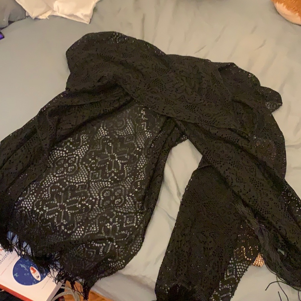 long lace scarf